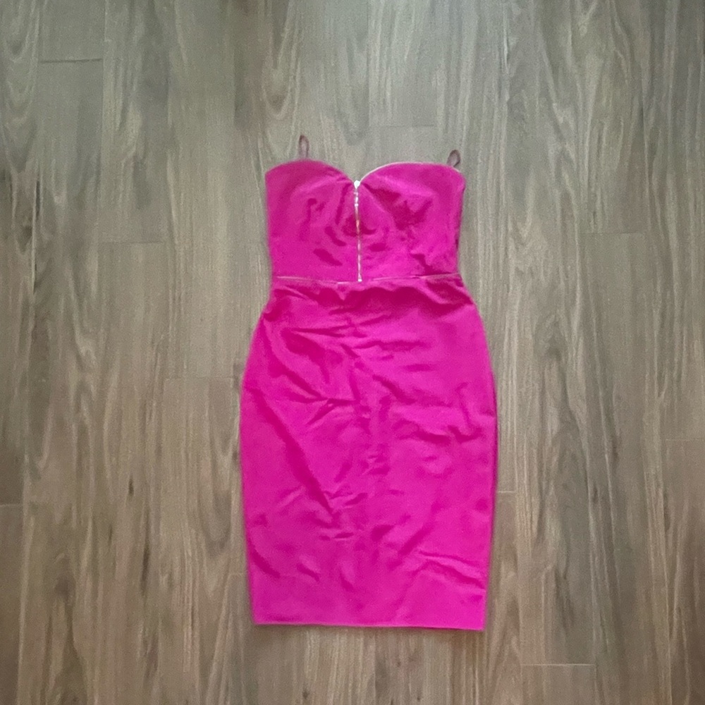 NWOT Bec and Bridge Argon Bustier Mini Dress - Fuchsia Pink Size 4
